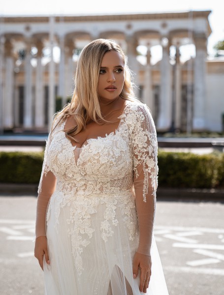 Весільна сукня SN-192-Fiora Big Size | Елана Весільна сукня SN-192-Fiora Big Size