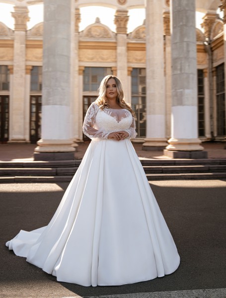 Весільна сукня SN-193-Famida Big Size | Елана Весільна сукня SN-193-Famida Big Size