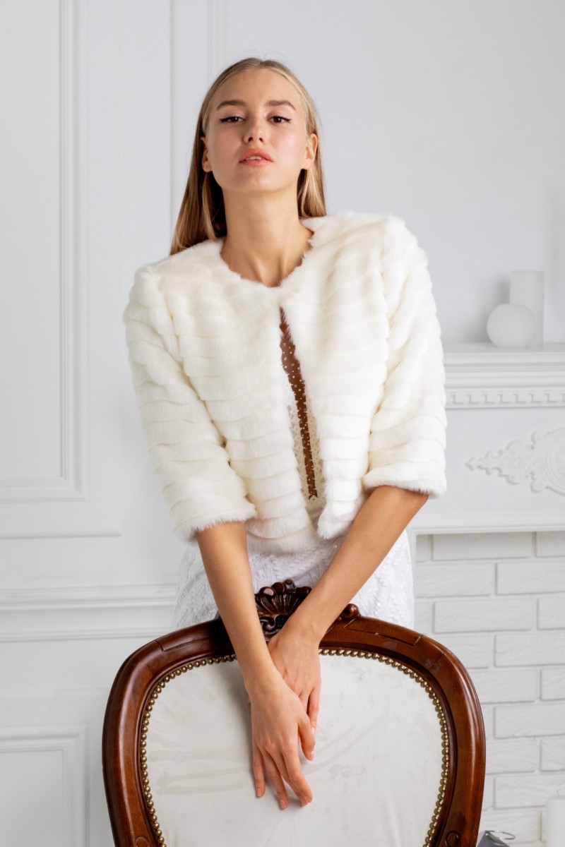 Шубка Шубка з рукавами 3/4 015 - Фото 4