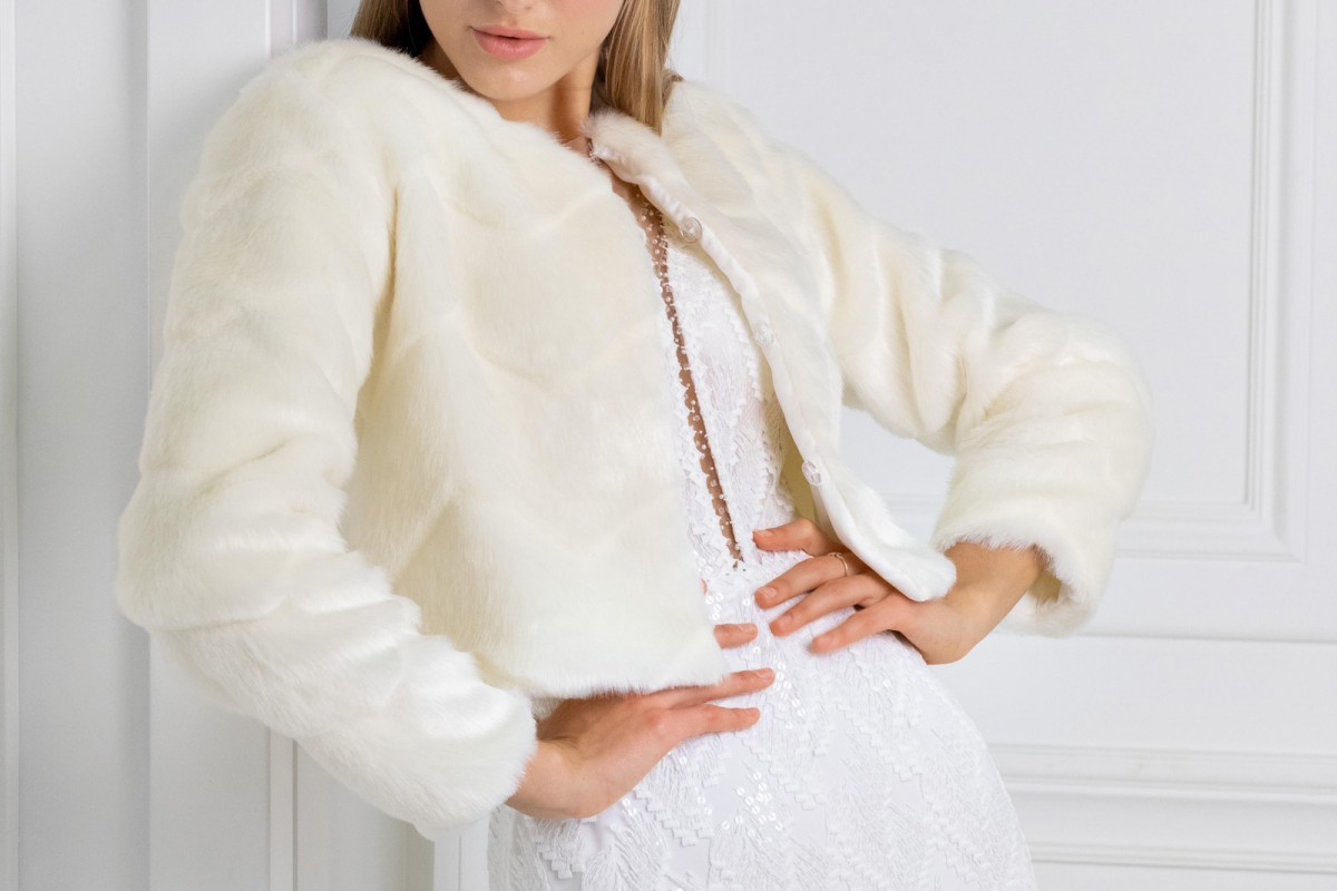 Шубка Шубка зі штучного хутра 010 - Фото 14