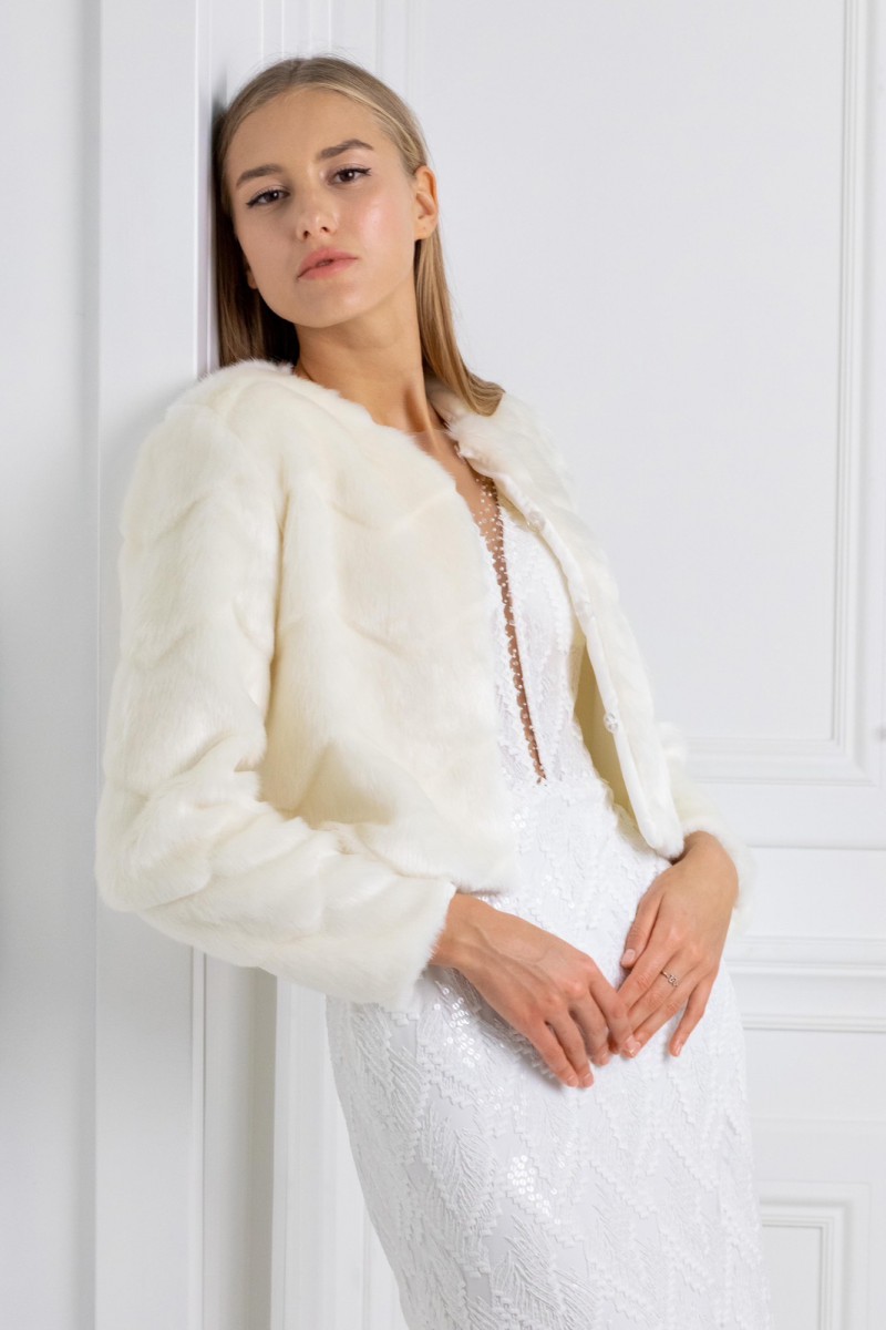 Шубка Шубка зі штучного хутра 010 - Фото 10