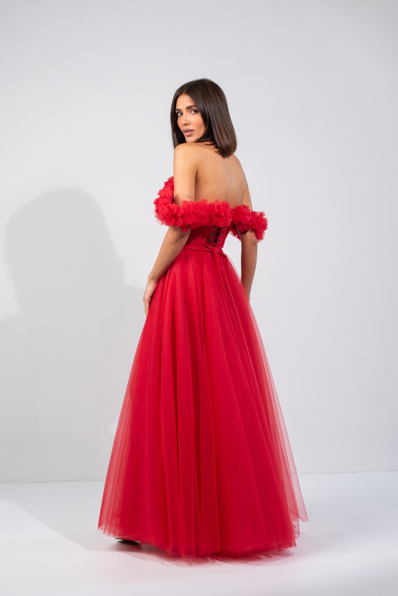 Випускна сукня 0-911 Red - Фото 7