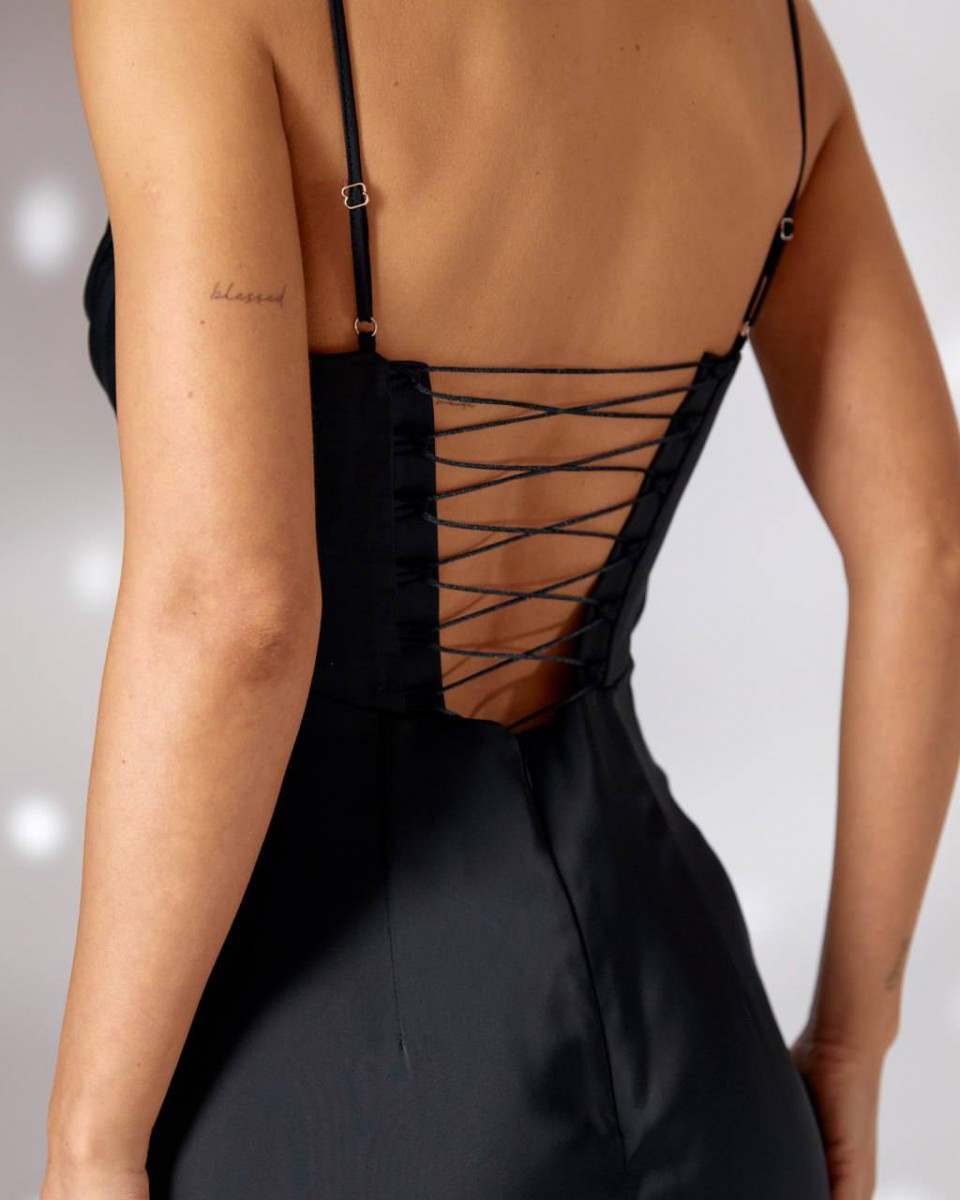 вечірня сукня 0-912 black dress - Фото 17