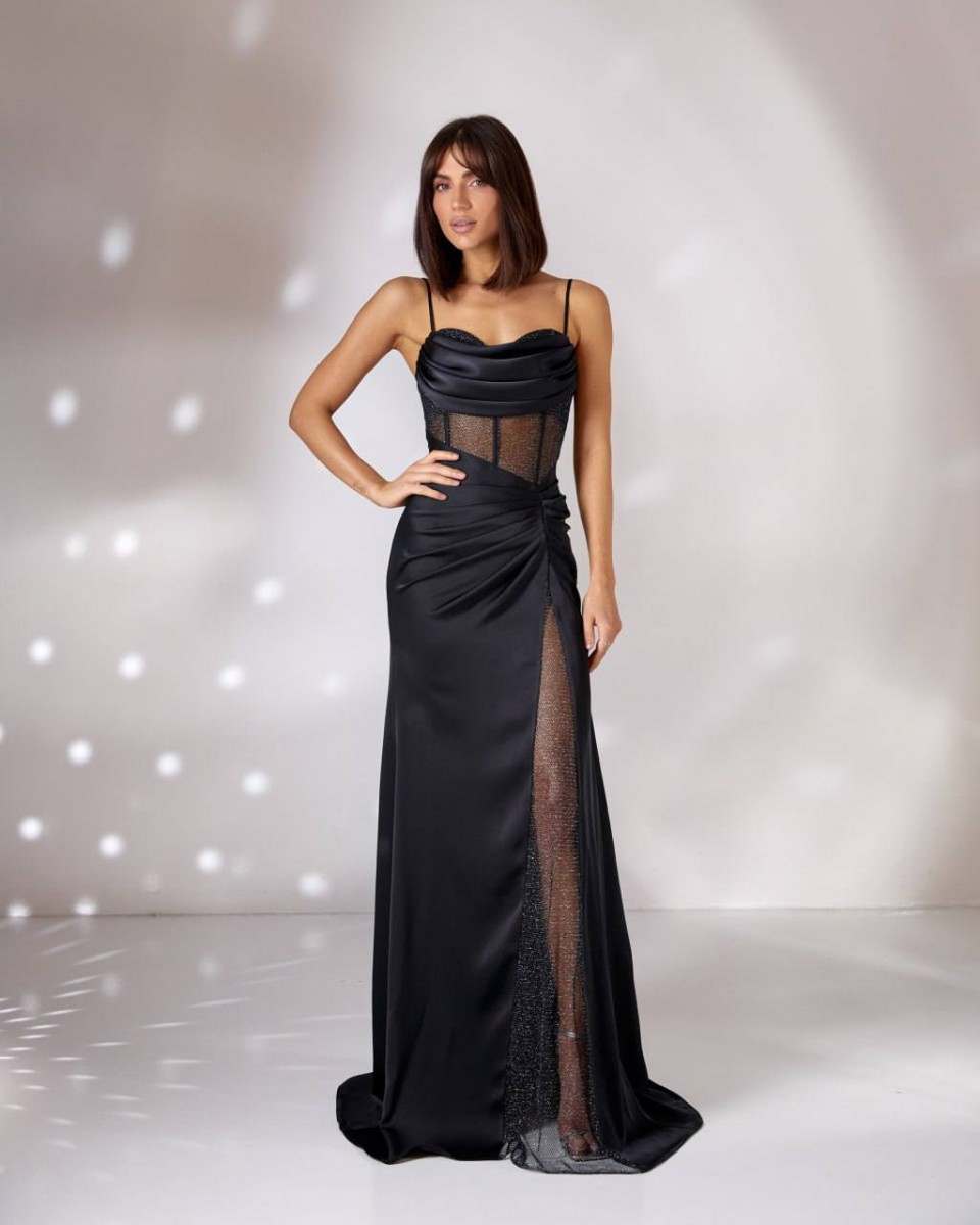 вечірня сукня 0-912 black dress - Фото 19