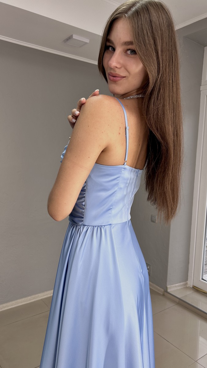 вечірня сукня 0-829 blue - Фото 13