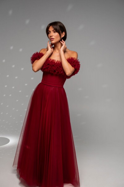 Випускна сукня O-911 Burgundy