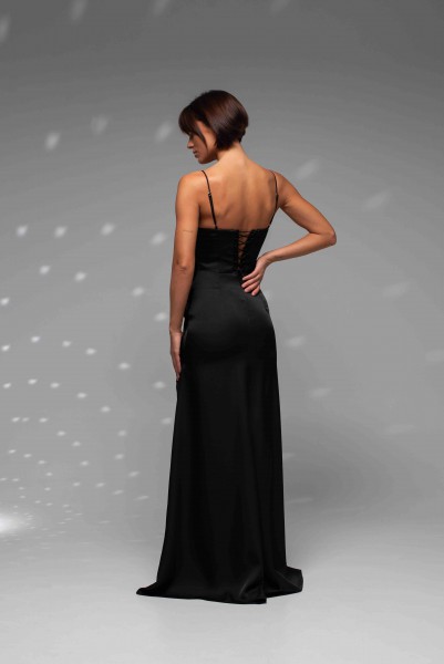 вечірня сукня О-867 black - Фото 3