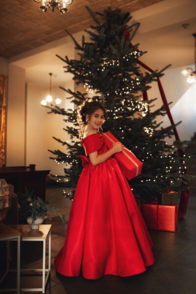 Дитяча сукня Kl 018 red kristal - Фото 9